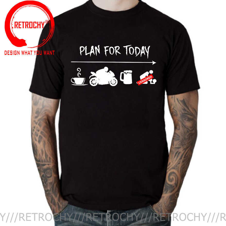 

Men's T-Shirts Men's Geek Funny Eat Sleep Motorcycle T Shirt Dirt Biker tshirt Plan For Today Drink Coffee Riding Drink Beer And Women T-shirts L230217, Black