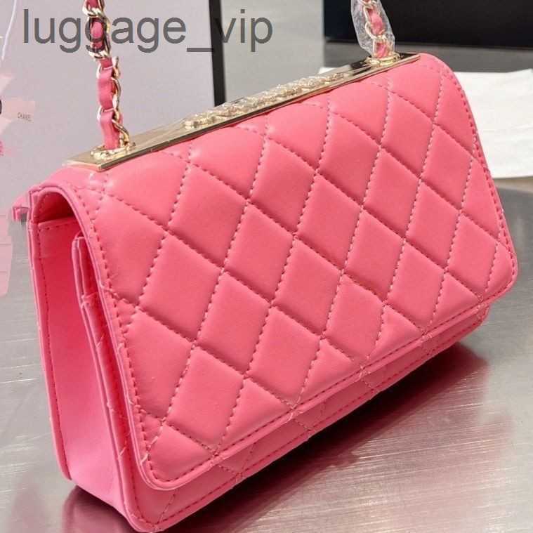 

5a Designer Bag Top Derma Custom Luxury Tote Bags Brand Channel Handbag Leather Cowhide Gold Silver Chain Oblique Shoulder Highs Quality9p9h4, Pink