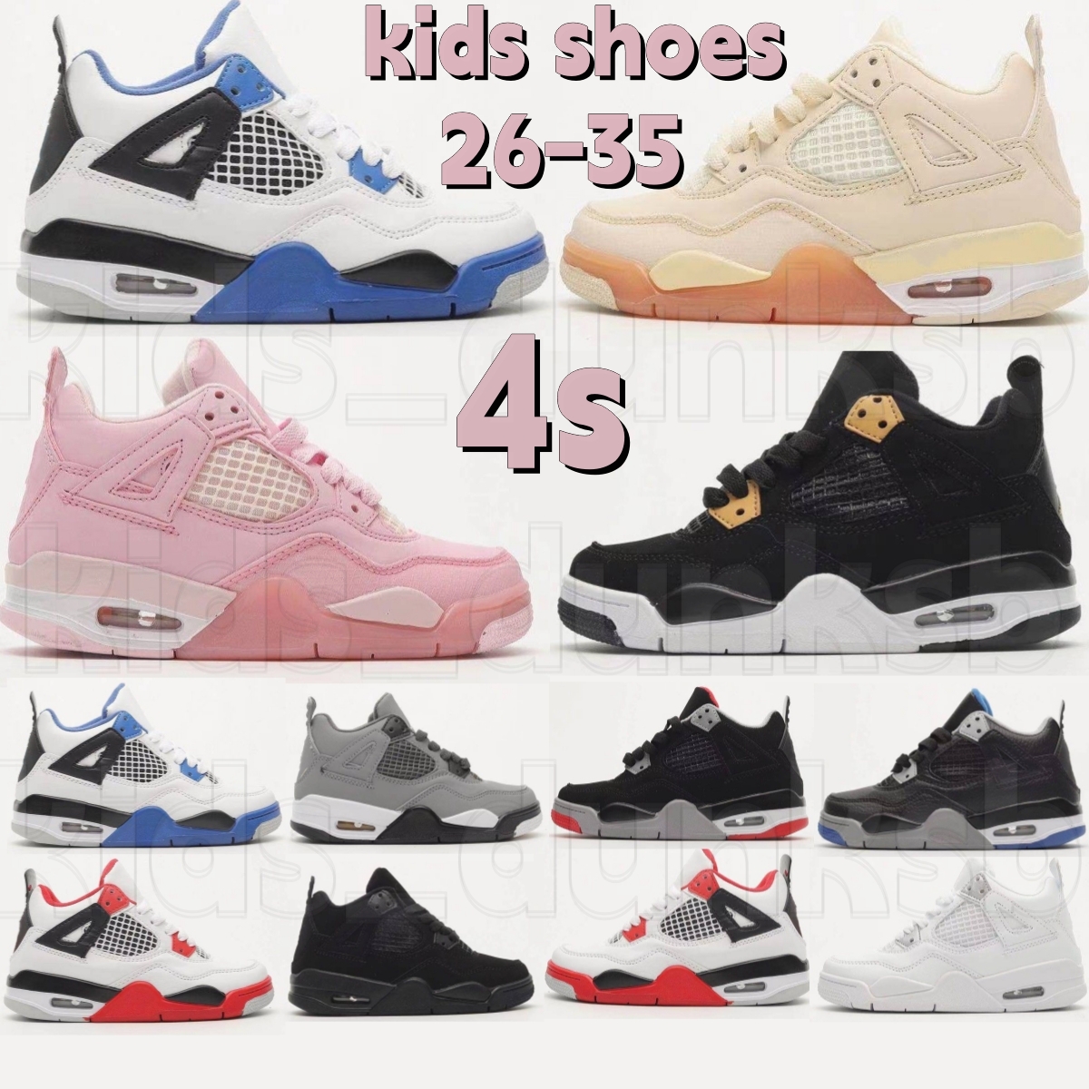 

Kids 4s Shoes Jumpman Athletic Children Basketball Boys Girls Sports Sneakers kid shoe Youth toddler children baby nike jorden jordans D25m#