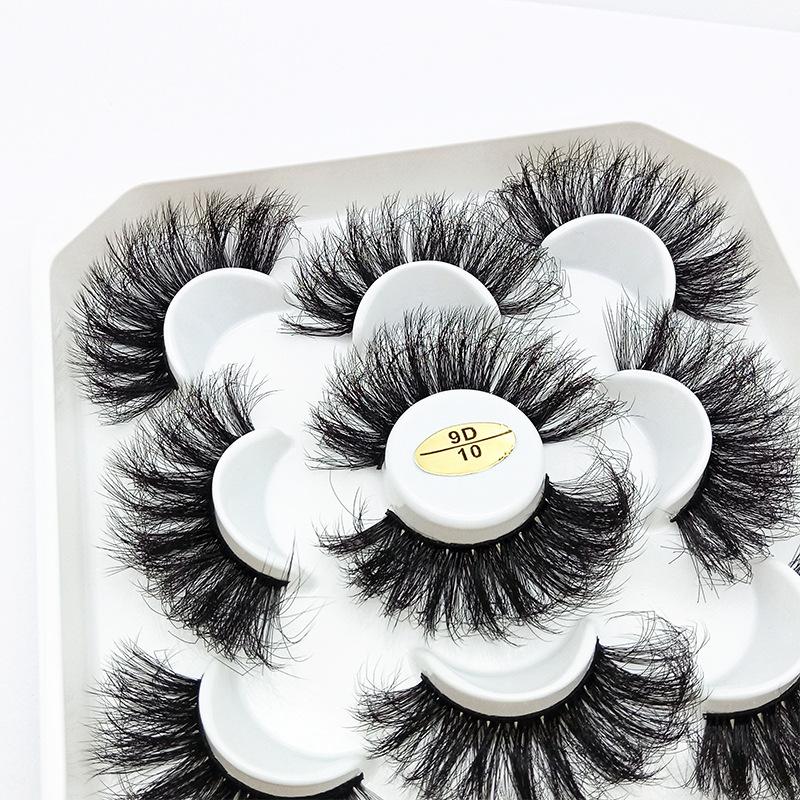 

False Eyelashes Pairs Women Beauty Fake Dramatic Volume Natural Lashes Fluffy Messy 9D Faux Mink MultilayerFalse