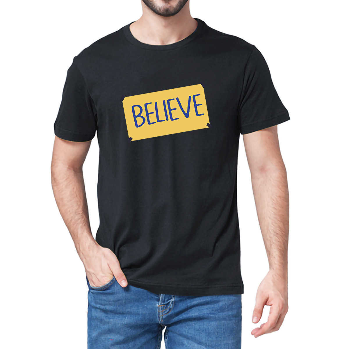 

Men's T-Shirts Unisex 100% Cotton Ted Lasso Believe Coach Richmond Football Funny Soccer Faith Men's Novelty Oversized T-Shirt Women Casual Tee L230217, White