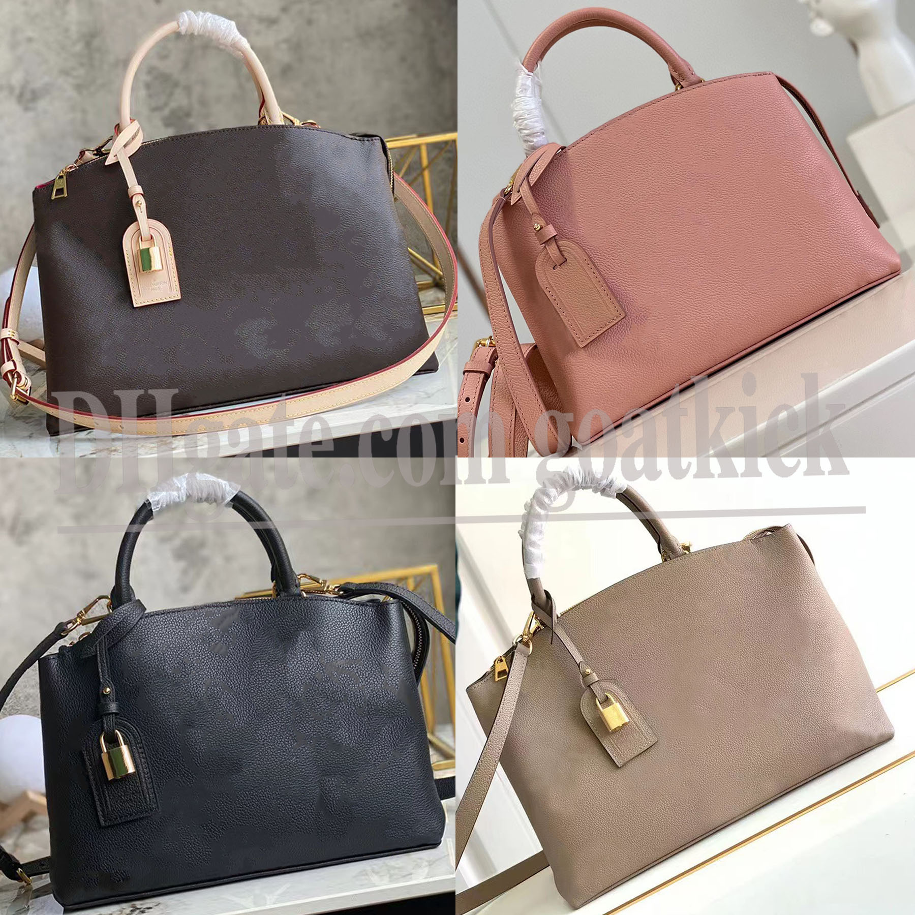 

Palais Satchel Genuine Leather Bags Women Fashion Handbags Shoulder Messenger Bag Petit Palais Tote Grand Luxurys Designers Cross Body Totespurse Women Purses