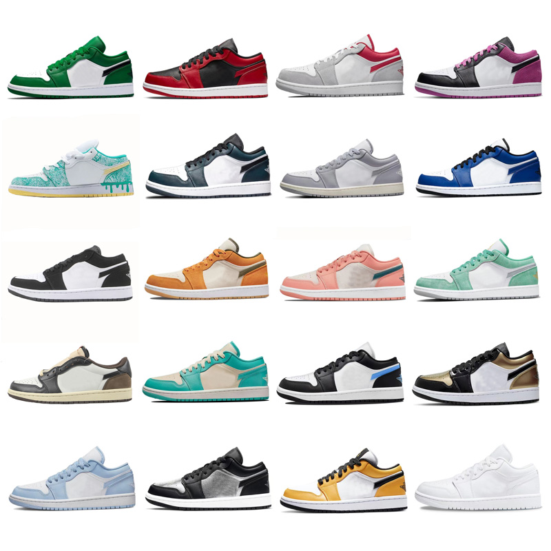 

Dress Shoe Running Shoes Basketball Sneakers Jumpman 1 Men Womens designer Trainers Skateboard white Black UNC University blue Red leisure sports size 36-46, 17