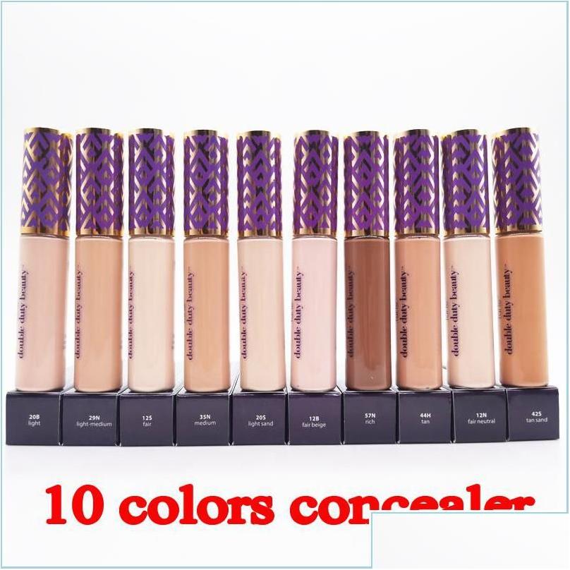 

Concealer Contour Liquid Foundation Face Makeup 10 Colors Light Sand Fair Medium Beige Tan 10Ml Top Quality Drop Delivery Health Beau Dhcue, Chocolate