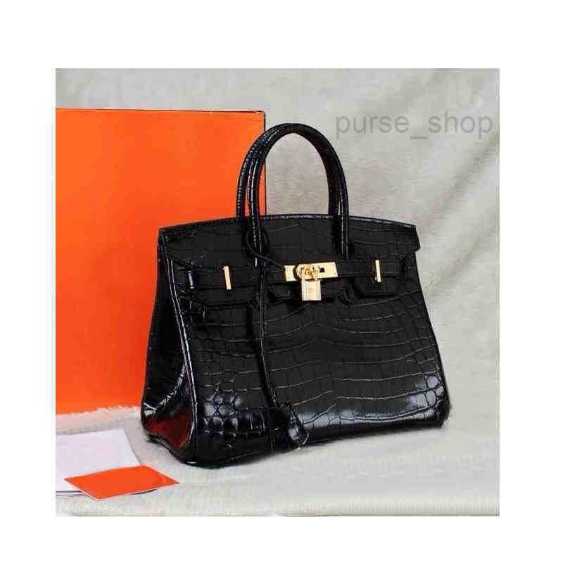 

Tote Bag Birks Designer Commuter Women Handbag Purse Genuine French Brand Leather Luxury Cowhide Crocodile Women's Fashion VersatileHers mees M5U8