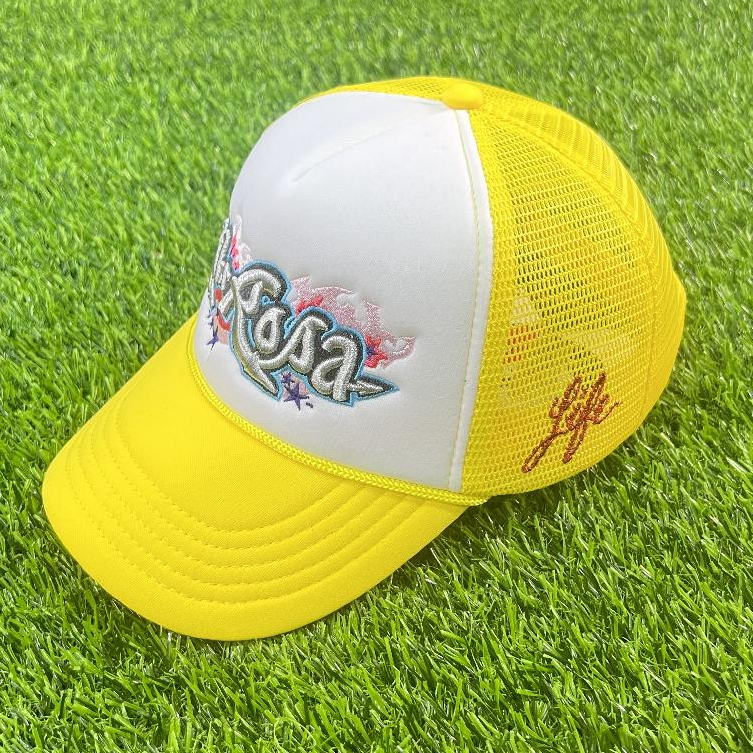 

High-end Ball Caps for Men and Women Letters Embroidery SUNRISE TRUCKER HAT Mesh Breathable Baseball Cap, Black