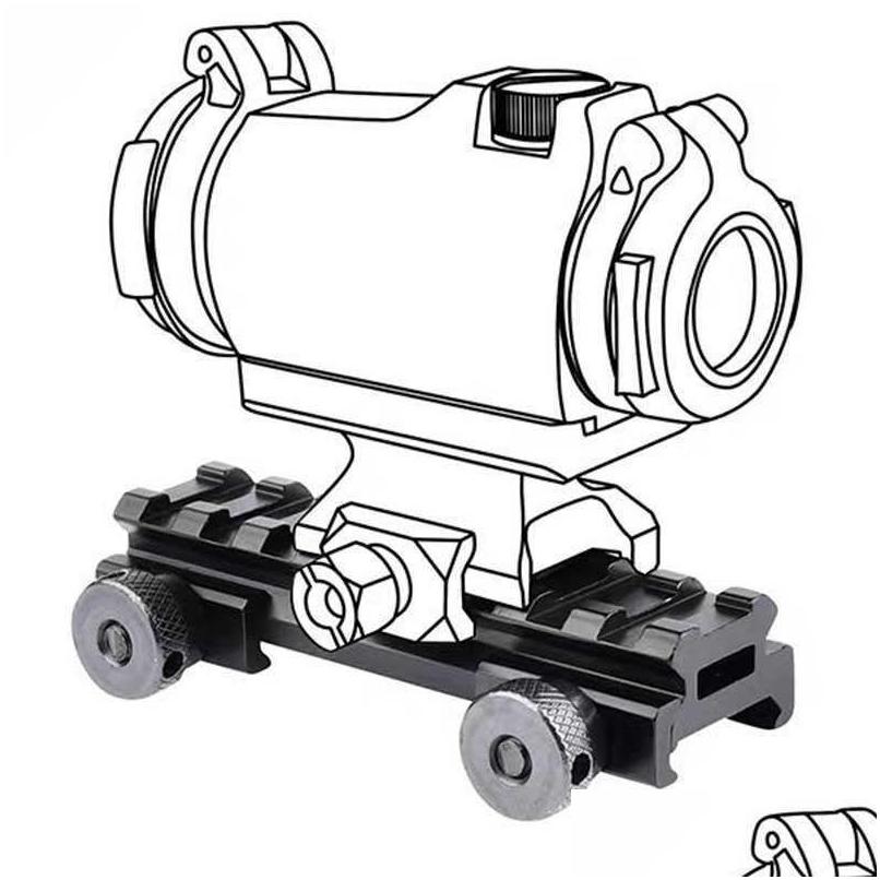 

Scopes Picatinny Weaver Red Dot Rifle Scope Mount Rail Elevated Extension Base Drop Delivery 202 Dhfiy, As show