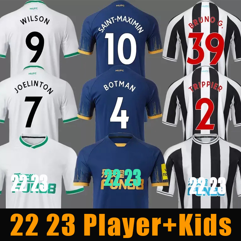 

130 years 22 23 NewCasTleS 130th Soccer Jerseys BRUNO G. JOELINTON ISAK NUFC Fans Player Version United MAXIMIN WILSON ALMIRON Football Shirt Mens Kids kit, 1 home