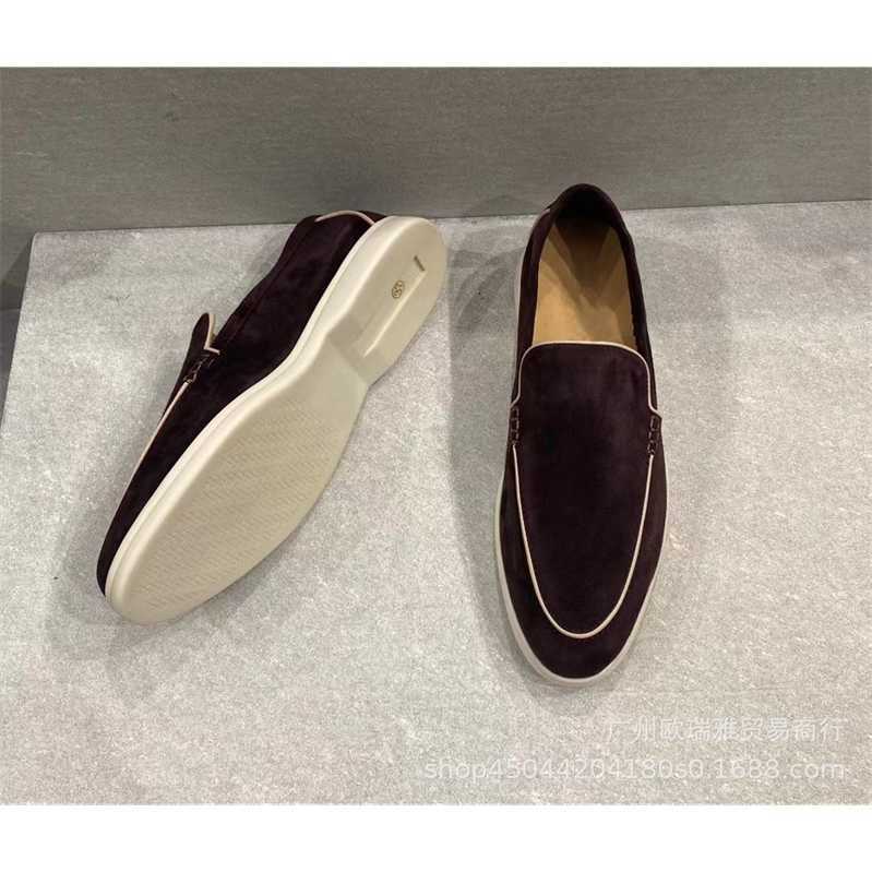 

Italy Original Designer Shoes Rolopiana new LP leather loafers for women to wear British single shoes comt flat bottoms casual sandals