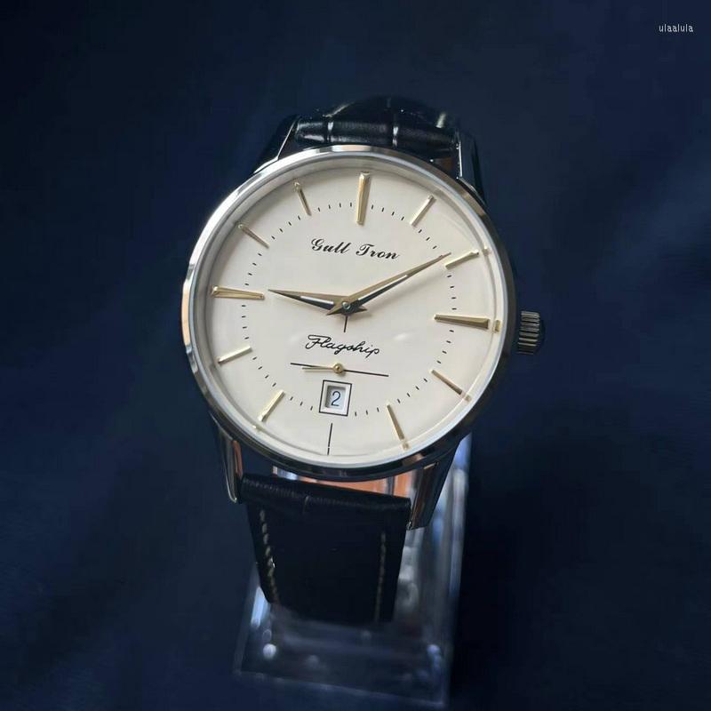 

Wristwatches GULL TRON Men Automatic Watch 38.5MM Luxury Watches Fashion Mechanical Wristwatch 30M Waterproof Vintage Sapphire ST17, Mens watches 1