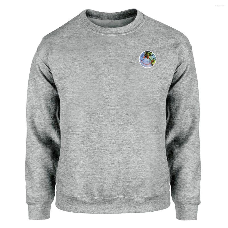 

Men' Hoodies Smile Earth Sweatshirt Men Defend The Crewneck Sweatshirts Autumn Warm Funny Printed Streetwear Sportswear Hoody, Dark gray 6