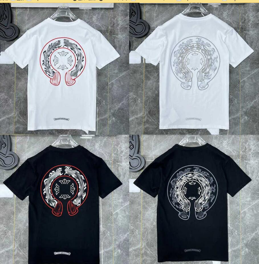 

2023Mens Classic t Shirt Heart Fashion Ch High Quality Brand Letter Sanskrit Cross Pattern Sweater T-shirts Designers Chromes Pullover Tops Cotton Tshirts 2vf, Cu111