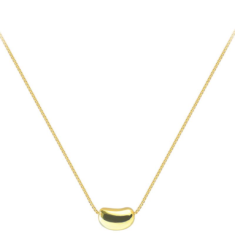 

Pendant Necklaces 2023 Fashion Acacia Bean Clavicle Chain Net Red Simple Temperament Choker Necklace For Woman Jewelry Gift