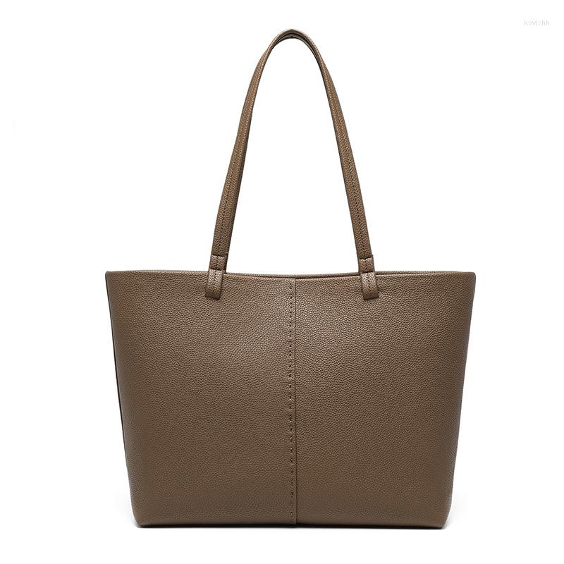 

Evening Bags 2023 Women Real Genuine Leather Tote Bag Luxury Designer Handbags High Quality Female Large Shoulder Ladies Shopping, Black