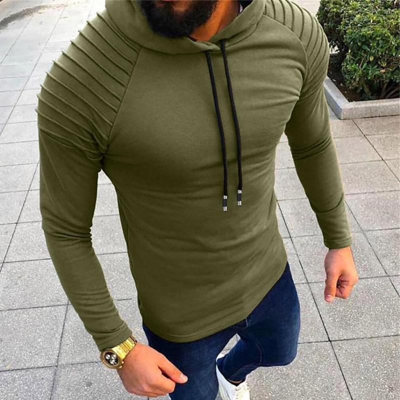 

Men's Hoodies HIRIGIN Men Hoodie Long Sleeve Sweatshirt Soild Jacket Hooded Casual Coat Outwear Man Solid Color Sweatshirts, Black