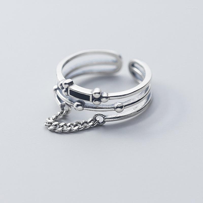 

Wedding Rings Vintage Gothic Hiphop Tassel Chains For Women Men Retro Punk Personality Finger Ring Jewelry Gifts