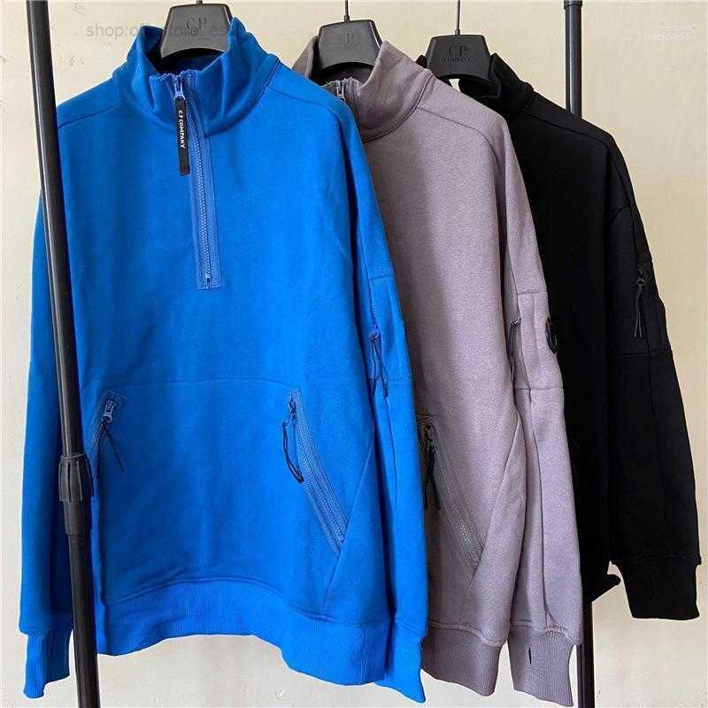 

Men's Hoodies Sweatshirts 2022 Cp Autumn and Winter Stand Collar Casual Sports Half Zipper Sweater Youth Outdoor Student Fashion Rowe22 VVF8, Blue