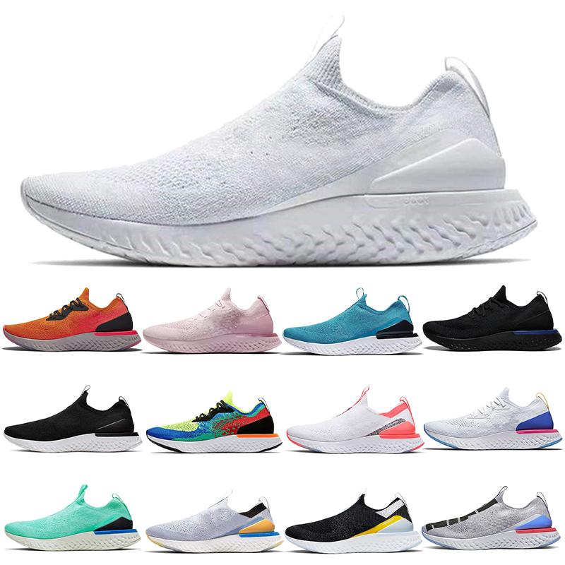

Mens Womens Running Shoes Epic React hypervenom phantom II V2 V1 All White Triple Black Pewter Fusion Outdoors Trainers Men Sports Sneakers, 3 36-45 black white