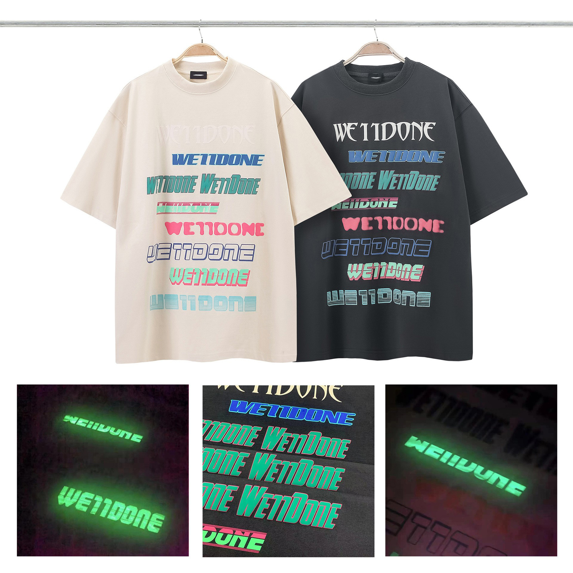 

We 11 Done T Shirt Men Women 2022 Summer Korean Fashion Tees Oversize Cotton Outfits Female Costume Y2k T-shirts Design