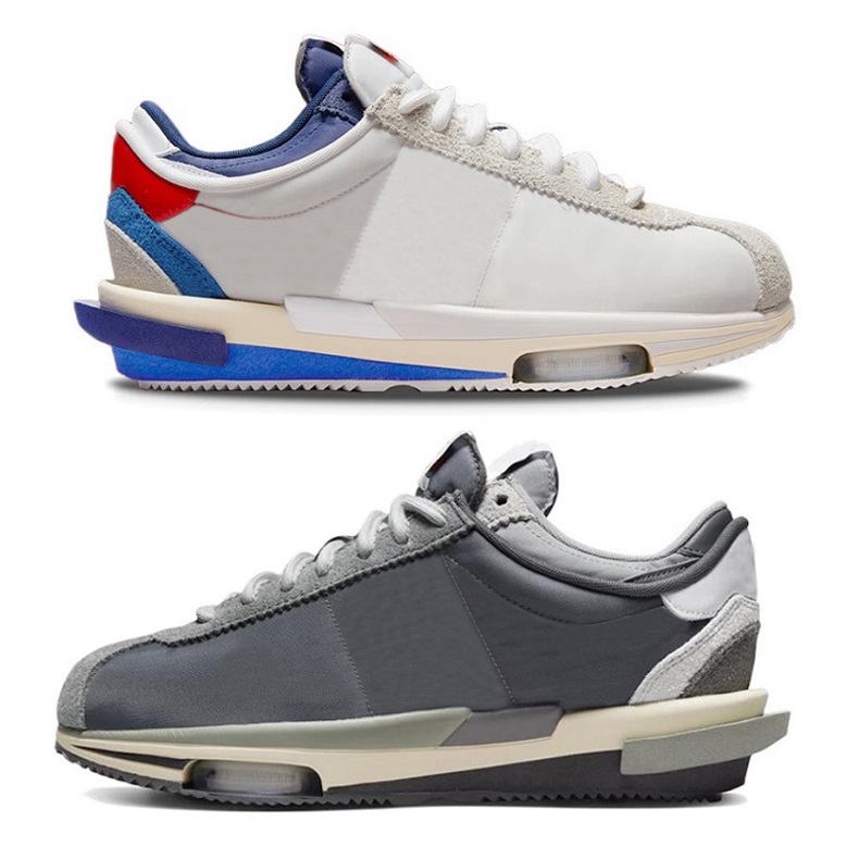 

2023 Cortez 4.0 Men Women Running Shoes Sneaker White University Red Varsity Royal Iron Grey Dark Grey DQ0581-100 Mens Trainers Sports, Cortez 4.0 university red