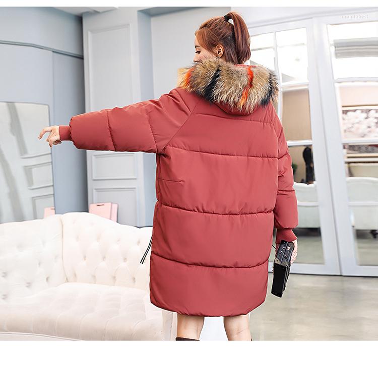 

Women' Trench Coats Winter Coat Thickened Parka Women 2023 Students Loose Long Padded Jackets Warm Hooded Overcoat Chaqueta Feminino, Beige