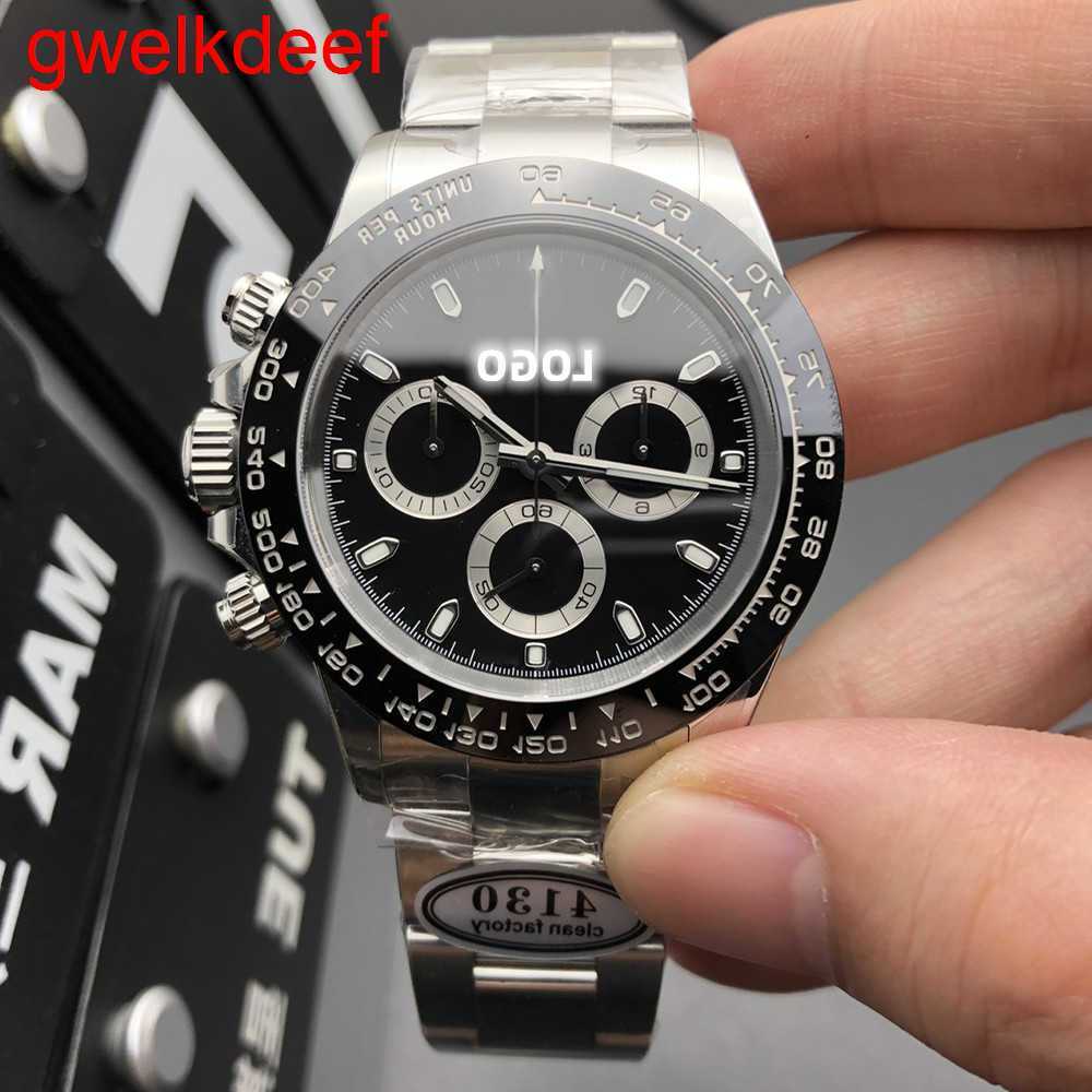 

Wristwatches Luxury Custom Bling Iced Out Watches White Gold Plated Moiss anite Diamond Watchess 5A high quality replication Mechanical 1YGC, As picture