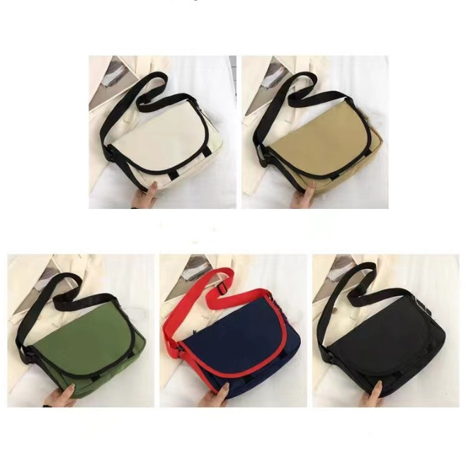 

Women Message Handbags Single Shoulder Crossbody Bags Canvas Unisex Crossbody Bag 5 Colors Travel Storage Bags, Picture show