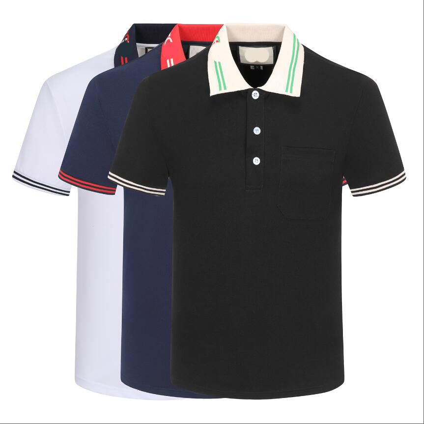 

Spring summer man Designer men's Polos t shirt tees high-end Stylist Letter Cotton V Neck men Tops Tees Woman Tshirts Luxury Casual couple Clothes Asian size M-3XL#913, Blue