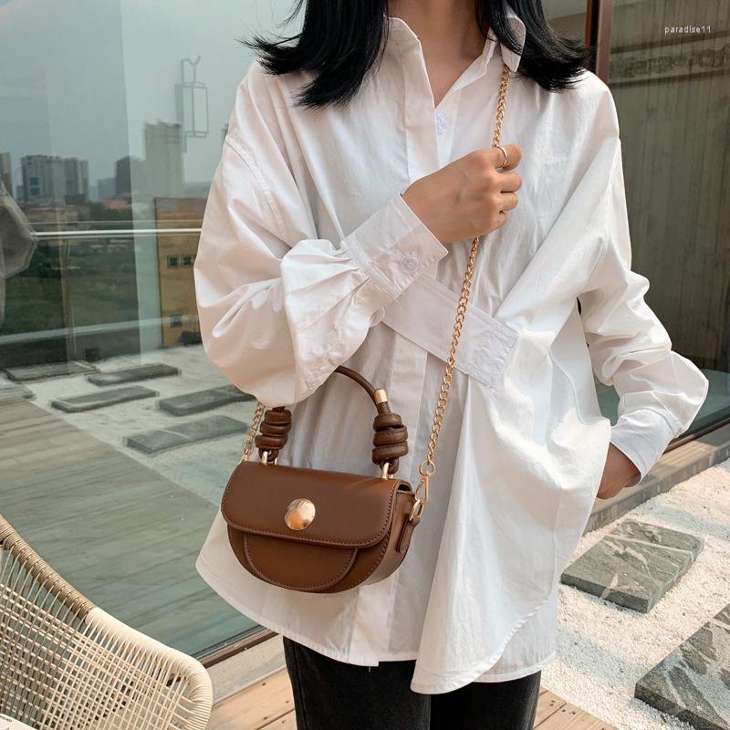 

Evening Bags Texture Bag Women's 2023fashion Portable One Shoulder Handbag Trendy Korean Autumn Winter Messenger Saddle, Black