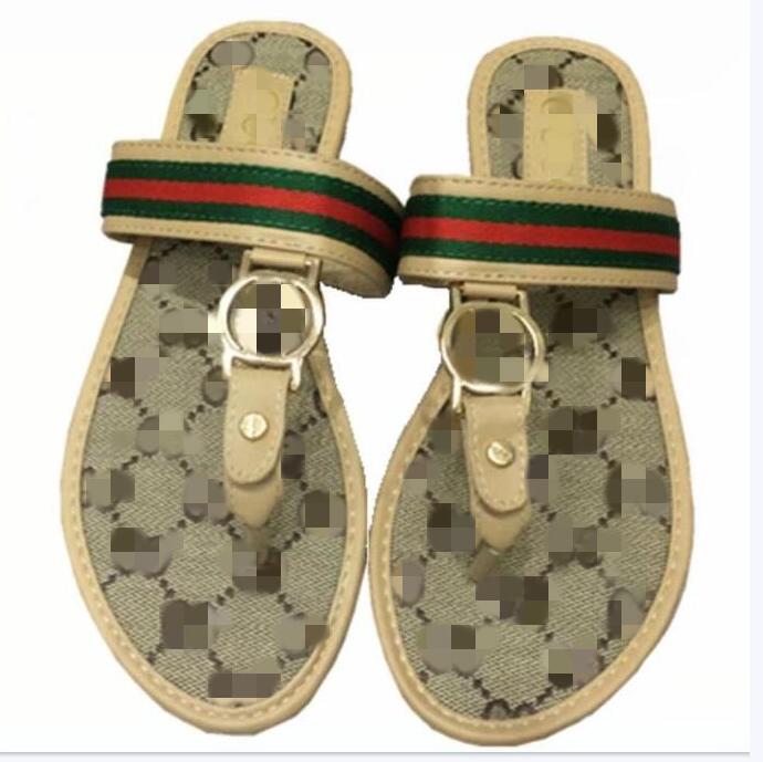 

65 Fashion brand slide sandals slippers for men women Hot Designer unisex beach flip flops slipper size35-42