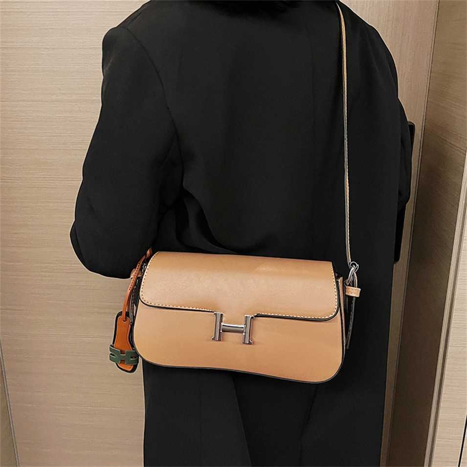 

Messenger Bags Clearance Women's Solid color messenger Small design sling single shoulder underarm bag, Khaki7