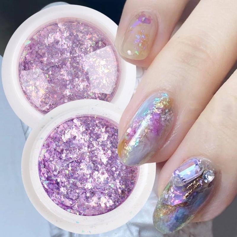 

Nail Glitter 1 Box Mermaid Opal Powder Aurora Shimmer Sequins Mirror Flakes Manicure Gel Polish Art Decoration LA1857