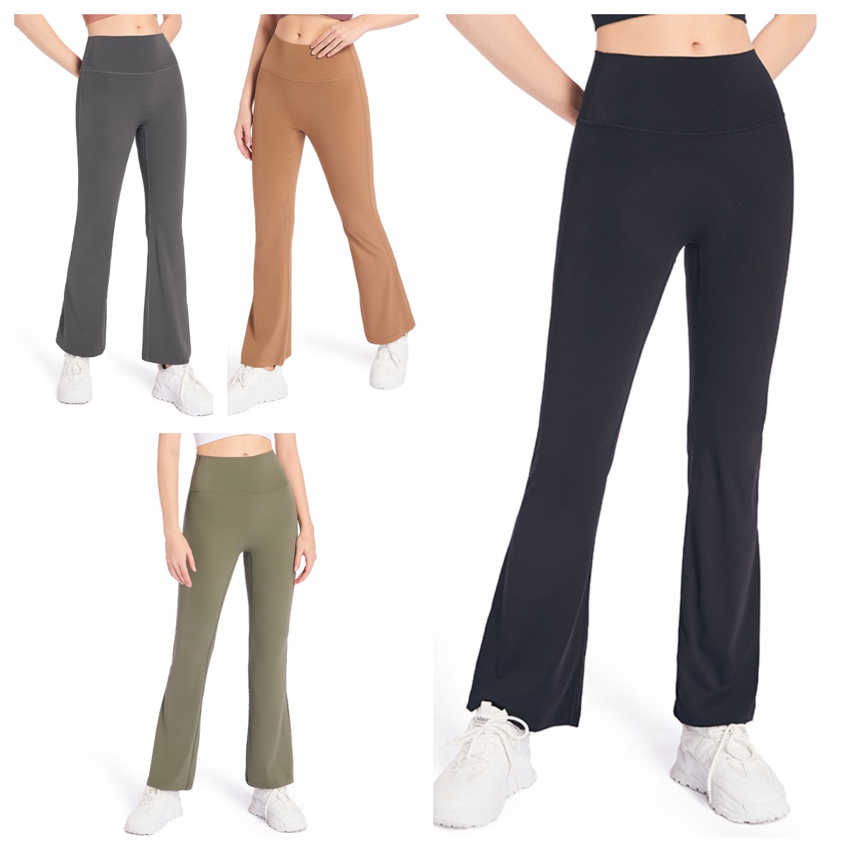 

Latest Fashion Align High-Rise Mini Flared Pant Fitness Running Street Lululemens Women Yoga Pants Flares High Waist Tight Belly Sports Workout Sexy Pant, Kl4#