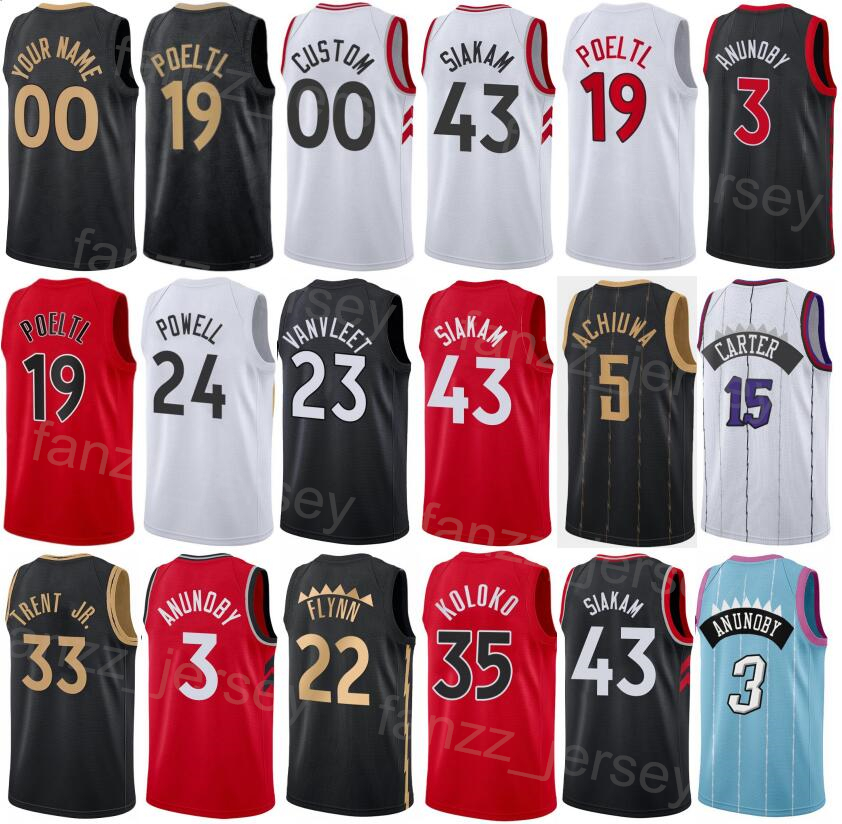 

Print Basketball City Thaddeus Young Jerseys 21 Dalano Banton 45 Juancho Hernangomez 41 O.G Anunoby 3 Gary Trent Jr 33 Christian Koloko 35 Otto Porter Jr 32 Man Woman, Black