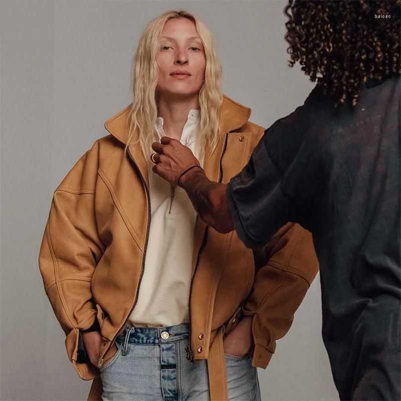 

Women's Jackets EDGO Cowhide Cropped Jacket #edgo11065