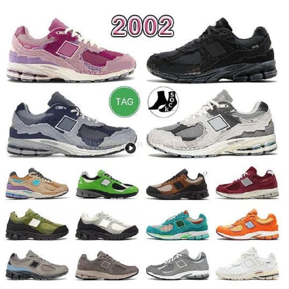 

2002r Mens Womens Designer Sport Shoes Fashion Phantom Black Running Shoe Basement Beige Light Blue Rain Cloud Grey Protection Pack Sea Salt Pink Sneakers Trainers, # 16