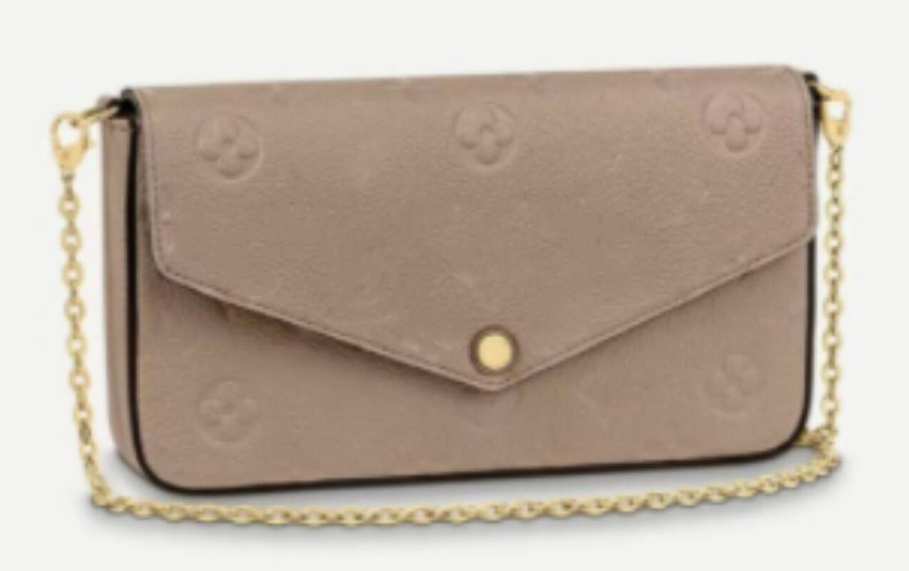 

Luxurys Designer Bag 3pcs/set Accessories Women Bags Handbag Crossbody Leather female Purse Louiseity Fashion Viutonity Flower Lady Shoulder Bag Wallet With Box, Brown grid