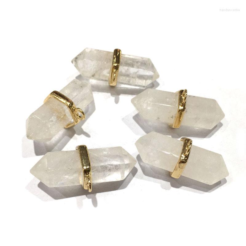 

Charms Natural Stone Pendant Cone Shape Clear Quartz Smooth Agate Exquisite For Jewelry Making DIY Bracelet Necklace Accessories
