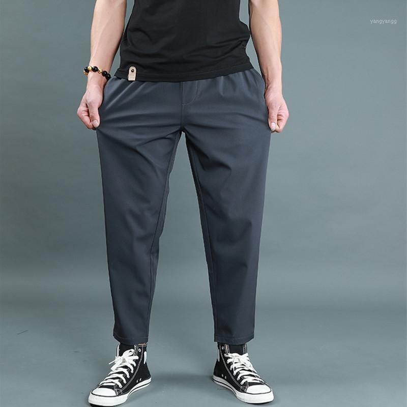 

Men's Pants Men Street Casual Clothing Loose Straight Outdoor Sports Joggers Fitness Sportswear Breathable Waist Elastic, Black