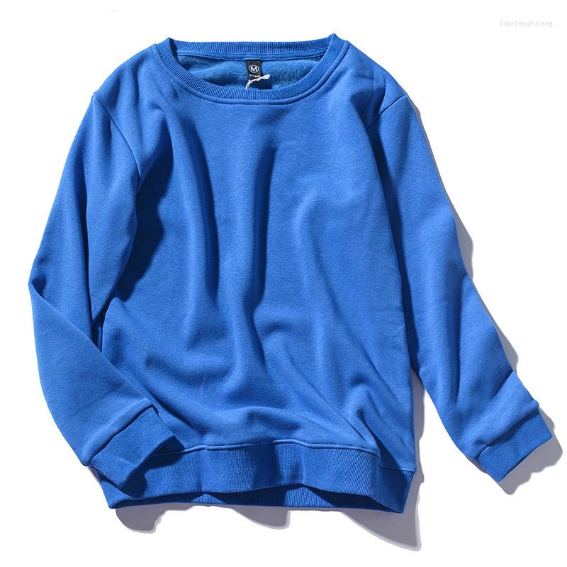 

Men' Hoodies 2023 Autumn And Winter Lazy Harbor Wind Round Collar Plus Velvet Thickened Jacket Male Long-sleeved Korean Version, Black