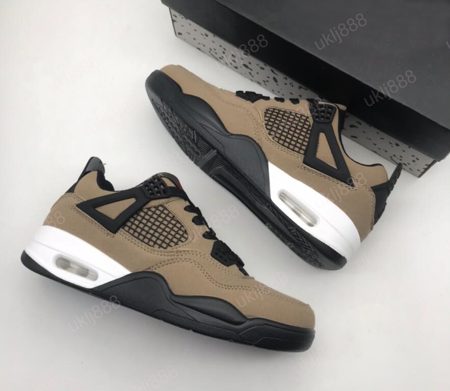 

Jumpman 4 Taupe Haze Basketball shoes Mens Womens 4s Sneakers DB0732 200, Brown