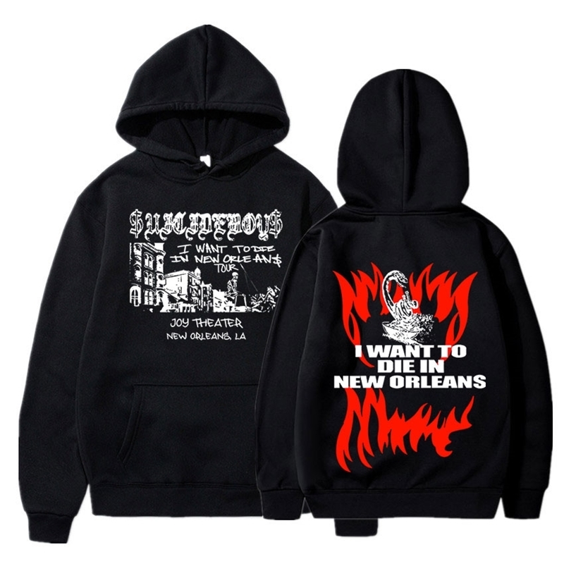 

Mens Hoodies Sweatshirts Hoodie Suicide Boys I Want To Die In Orleans Music Album Aesthetic Sweatshirt Hip Hop Rapper Pullover Streetwear 230216, Red