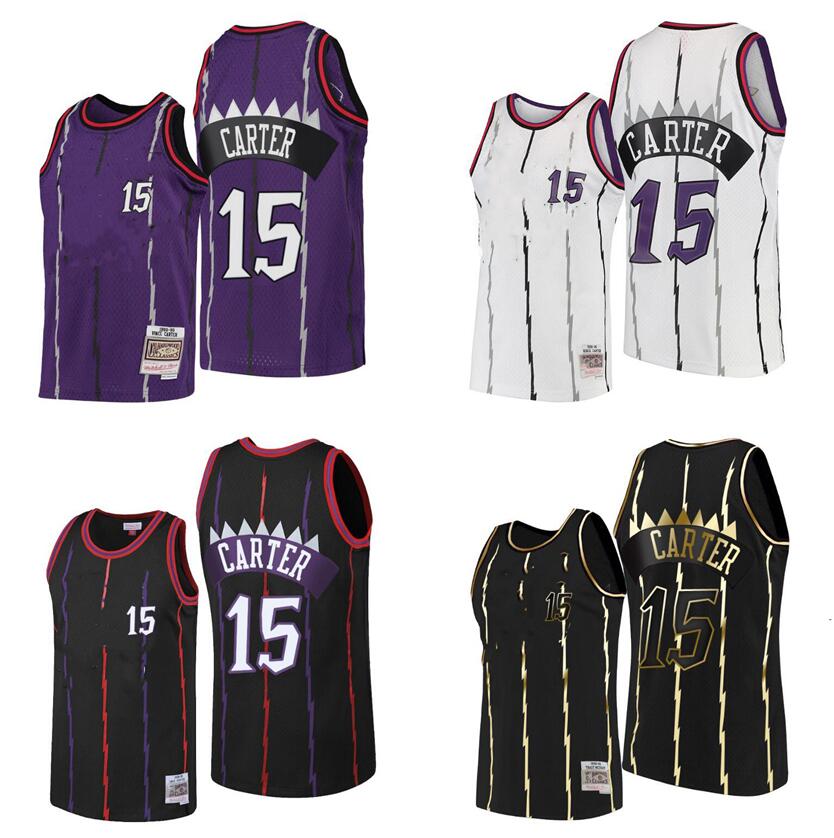 

Vince Carter Basketball Jerseys Mitchell & Ness 1998-99 Hardwoods Classics retro Men Women Youth S-XXL throwback jersey, With logo