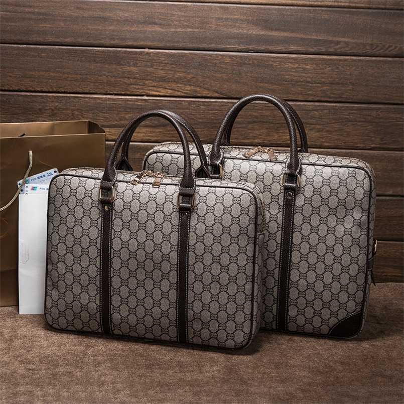 

Business Commuter Men's Handbag New Men's Bag Large Capacity Printed Contrast Briefcase sling single Shoulder Crossbody Bag, Gray