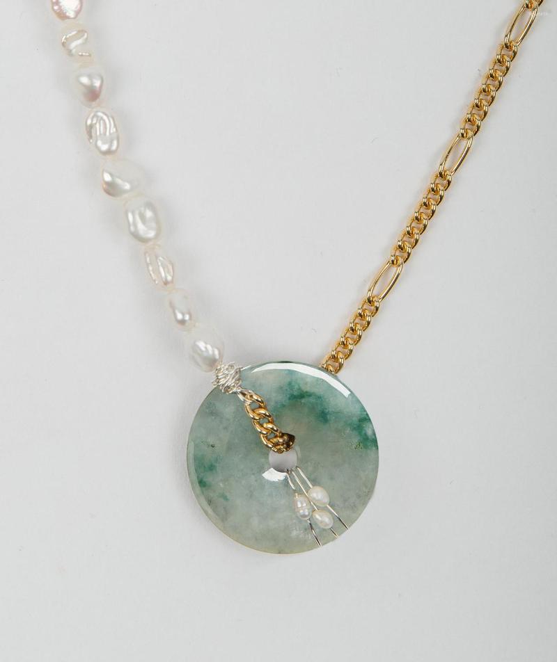 

Choker Mismatched Pearl Freshwater Necklace Pendant Women Natural Stone Necklaces Jewelry