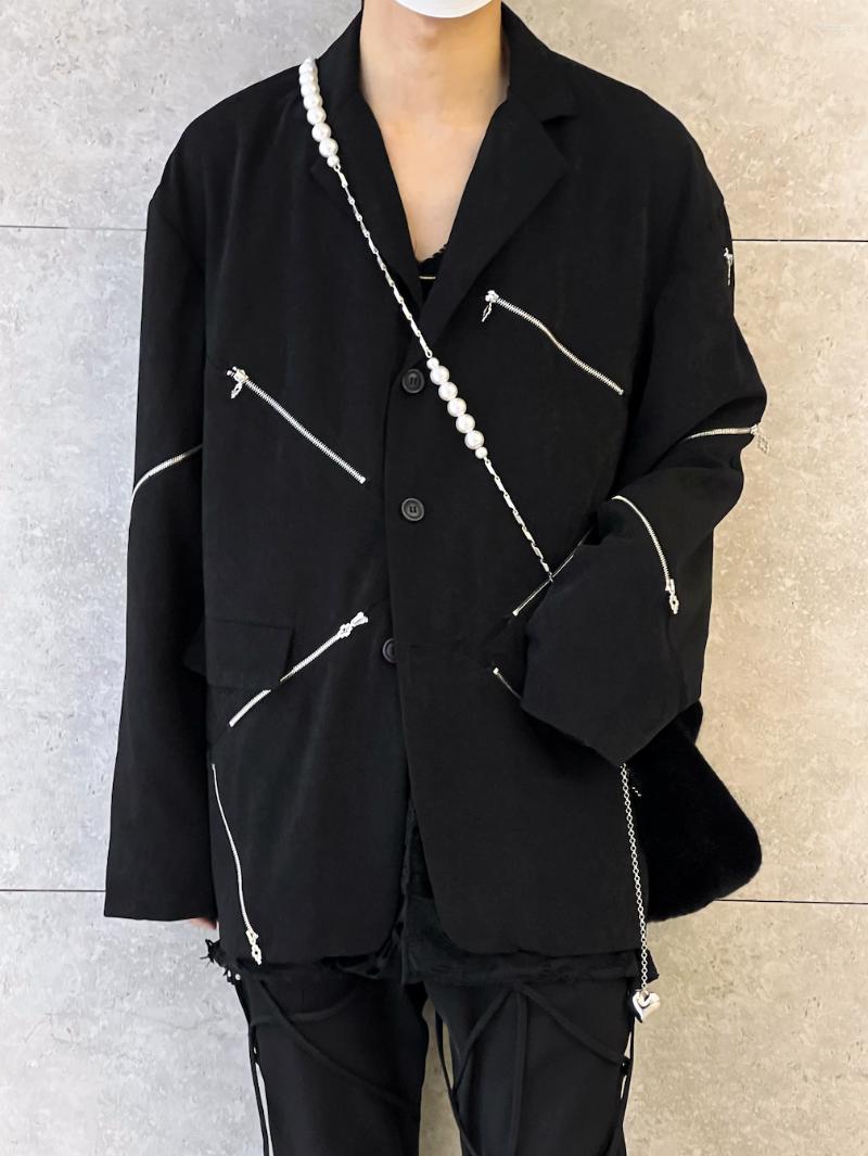 

Men's Jackets P02199 Fashion Men's Coats & 2023 Runway Luxury European Design Party Style Clothing, Picture shown