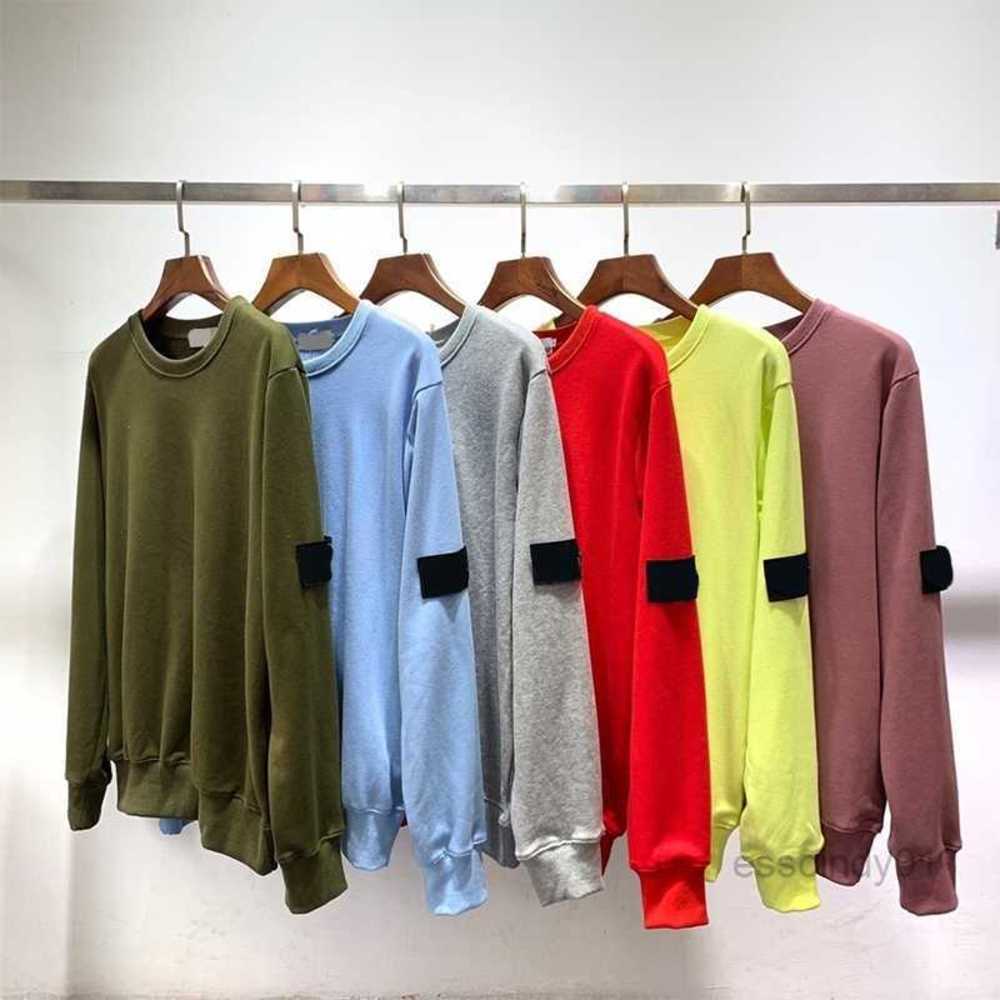 

New Island Candy Topstoney Cp Colors Sitong Men Casual Stone Long Sleeve Couple Loose O-neck Sweatshirtshni6, Yellow