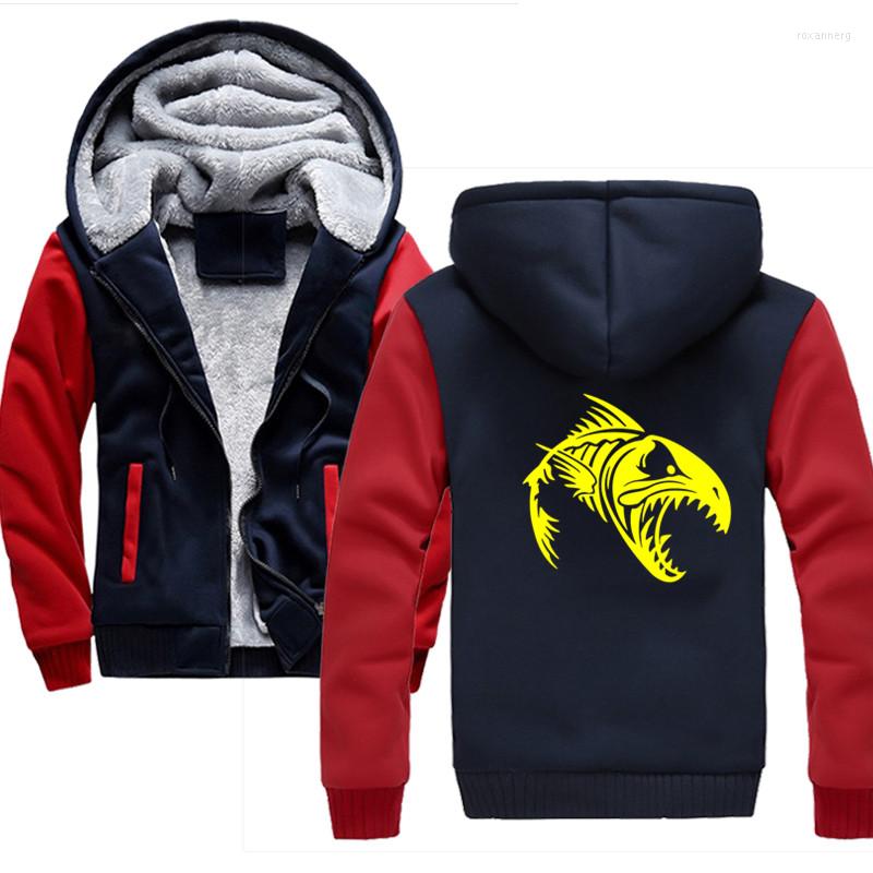

Men's Hoodies Fish Skeleton Autumn Winter Men Hoodie Sweatshirt Long Sleeve Tops Shirt Sweatshirts Pullover Male Coats Outerwear, Black