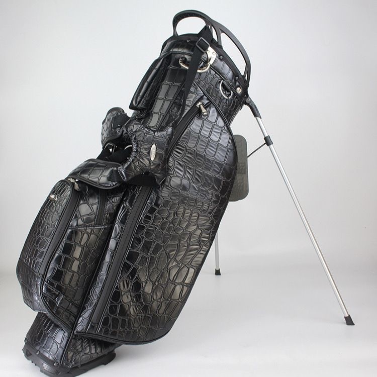 

lack crocodile golf bag can stand, can be tilted, one shoulder bag, multi-functional waterprof cover transparent customizable lett suitcase designers Luggage storage
