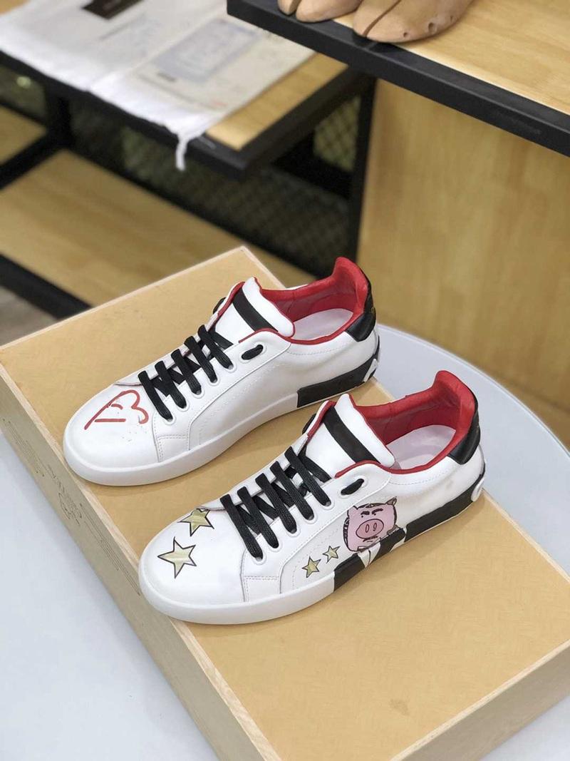 

With Box Top Luxury Calfskin Custom Sneakers Shoes Men's Sports Lace Up Trainers Technical Nappa Portofino Casual Comfort Walking, 11